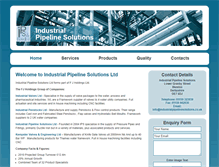 Tablet Screenshot of industrialpipelinesolutions.co.uk